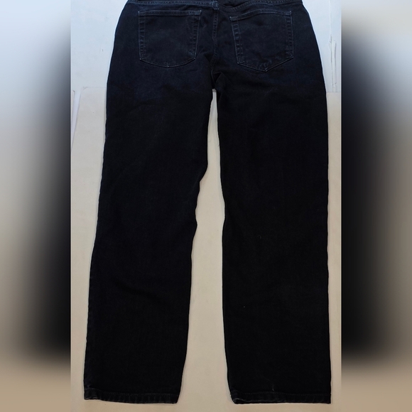 ZARA mens Straight Leg, High Waist, Dark Wash Jeans 34 - Picture 3 of 12